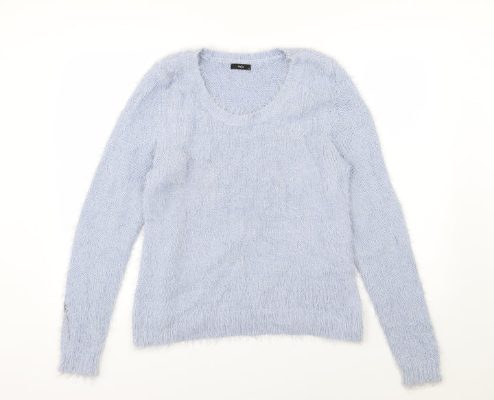M&Co Womens Blue  Knit Pullover Jumper Size 14