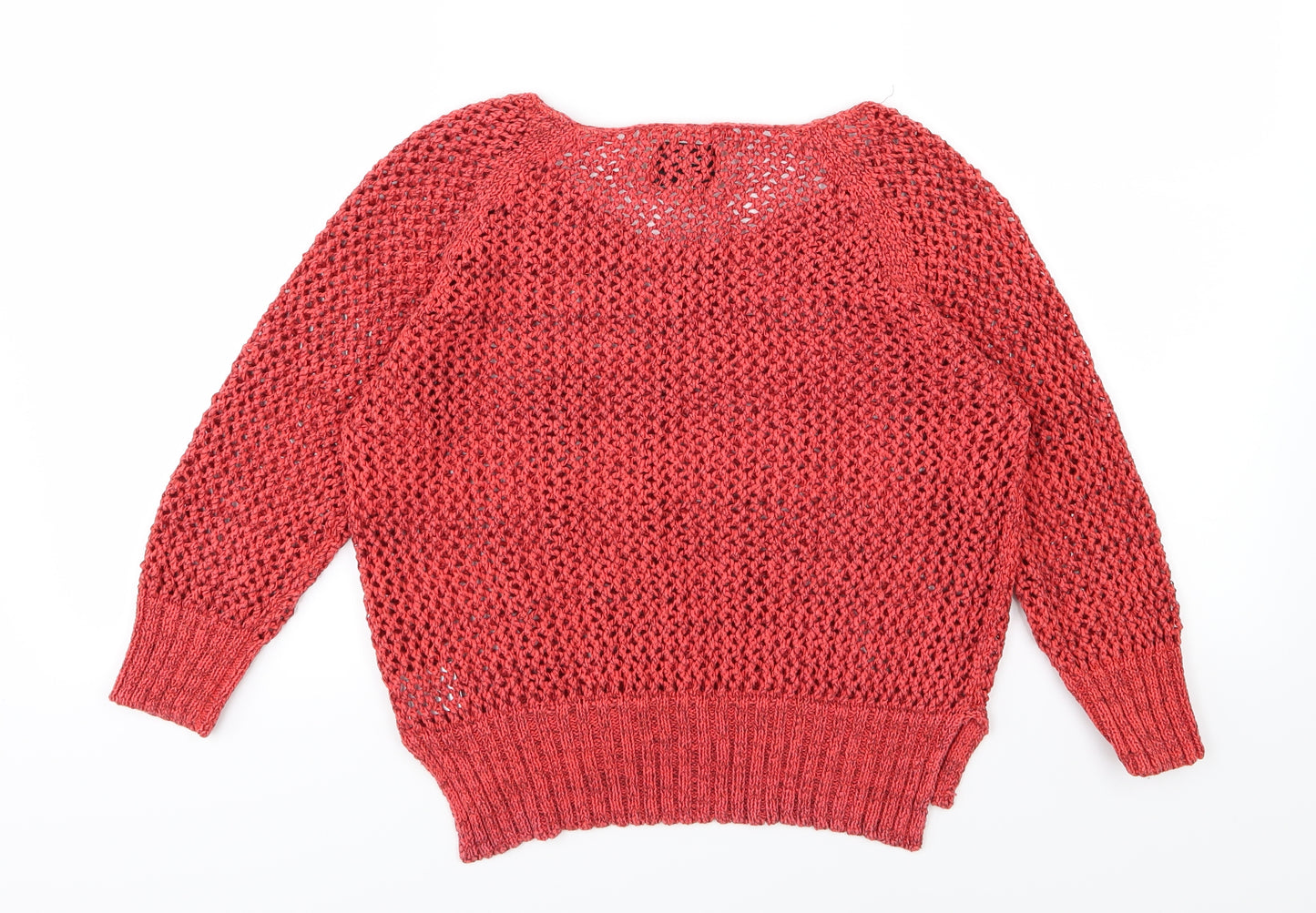 Papaya Womens Red  Knit Pullover Jumper Size 12