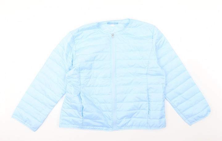 Margaux Womens Blue Jacket Size 16