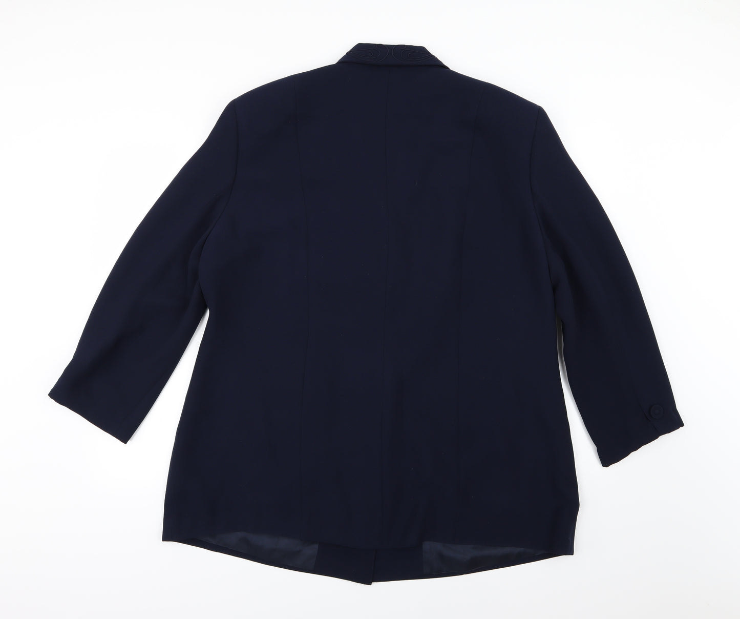 Ann Harvey Womens Blue  Rayon Jacket Blazer Size 20