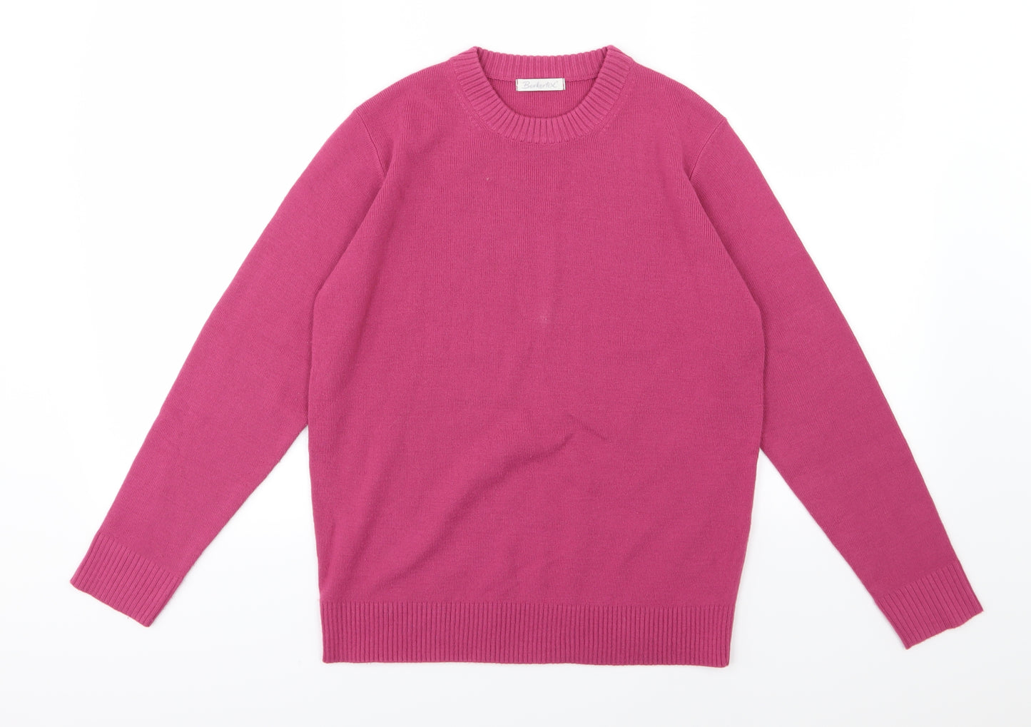 Berkertex Womens Pink  Knit Pullover Jumper Size 10