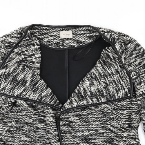 George Womens Grey  Knit Jacket Blazer Size 12