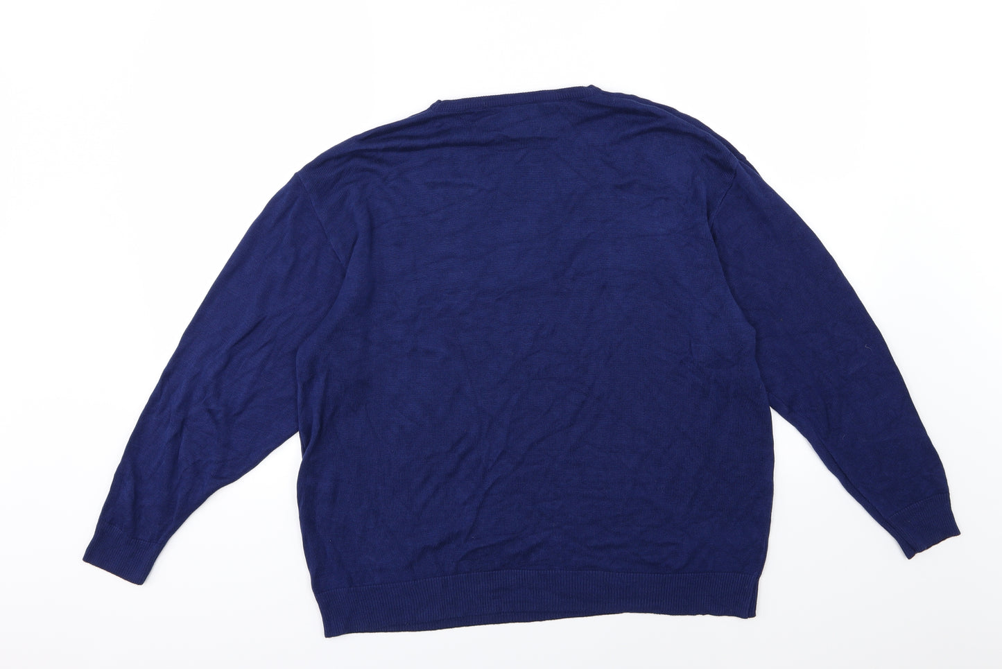 Moxdi Womens Blue  Knit Pullover Jumper Size 10