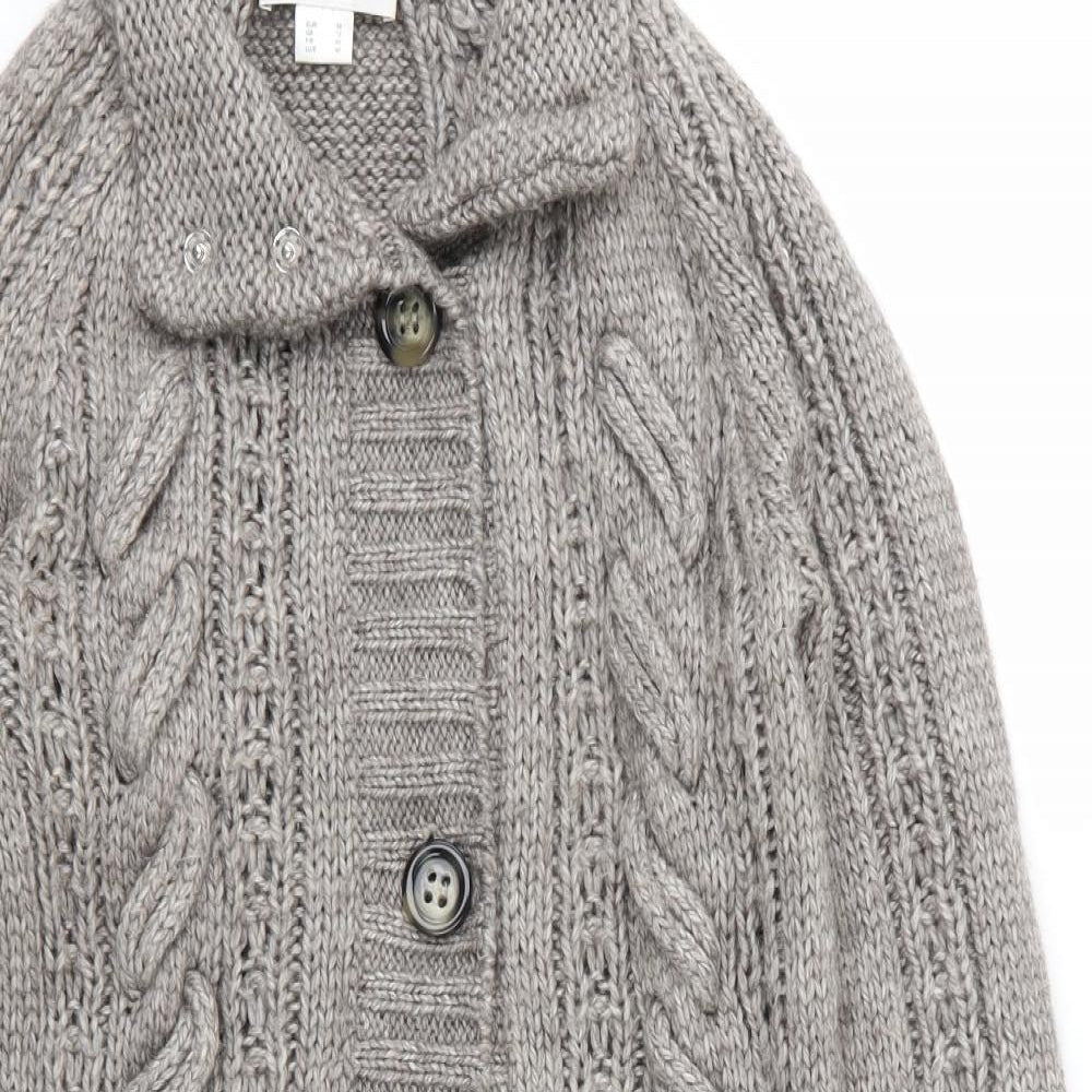 Tesini Womens Brown  Knit Cardigan Jumper Size 12