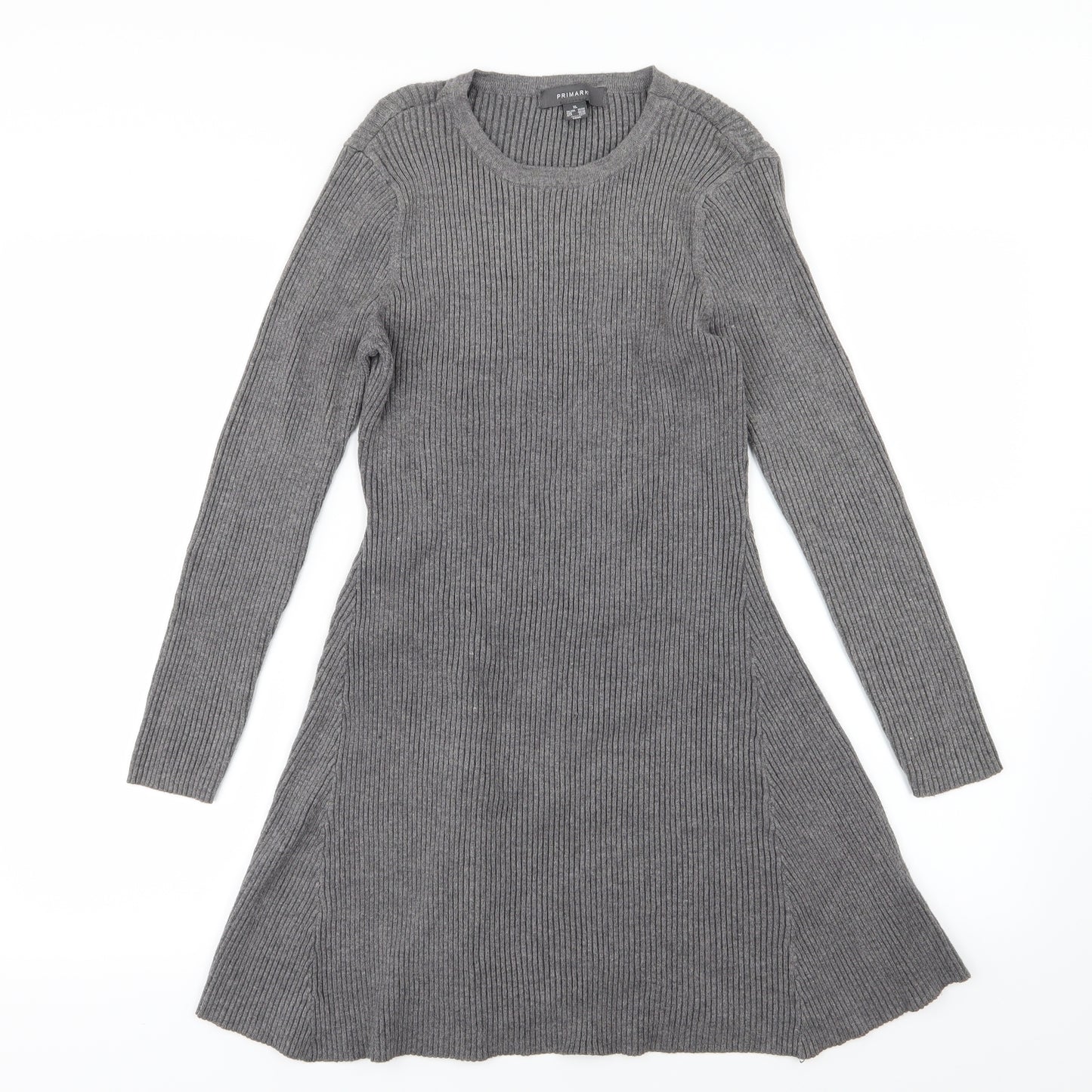 Primark Womens Grey  Knit Jumper Dress  Size XL