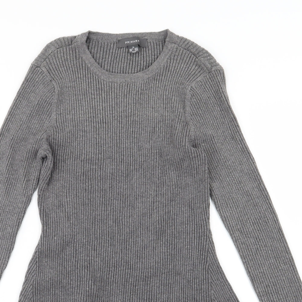 Primark Womens Grey  Knit Jumper Dress  Size XL