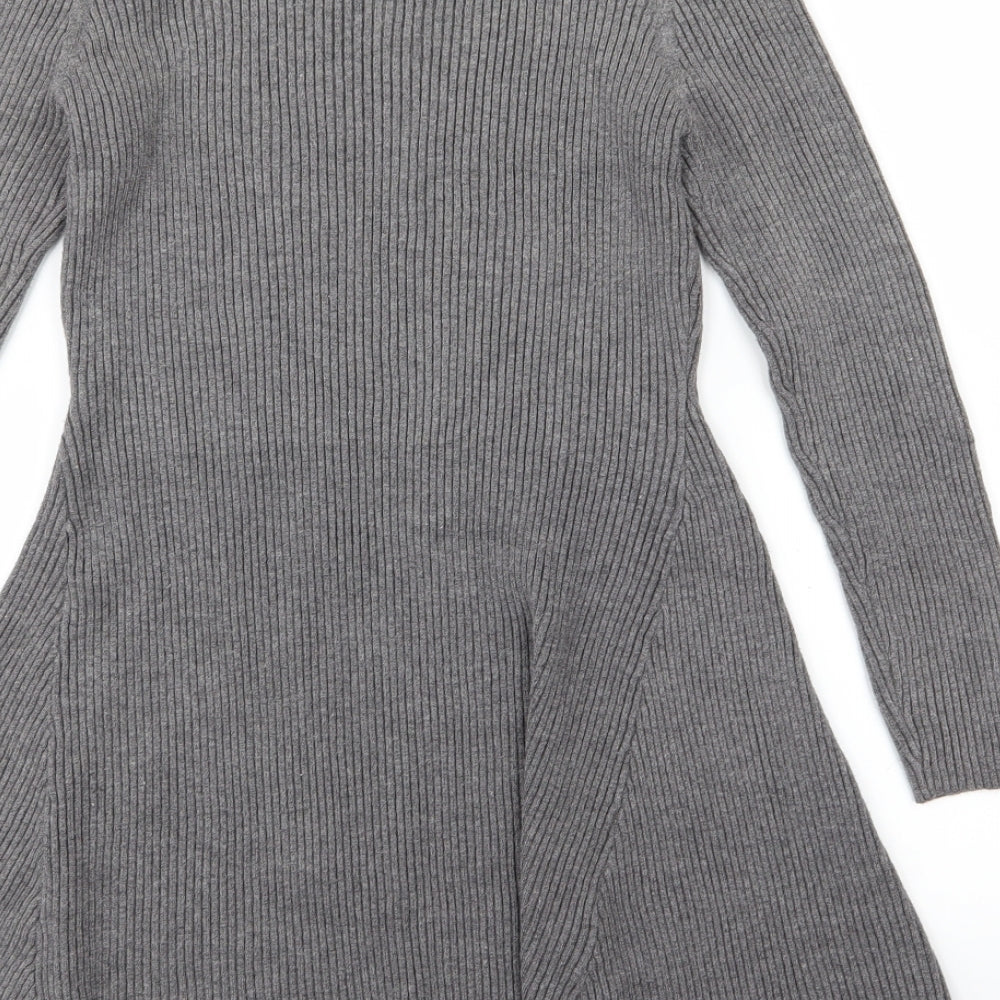 Primark Womens Grey  Knit Jumper Dress  Size XL