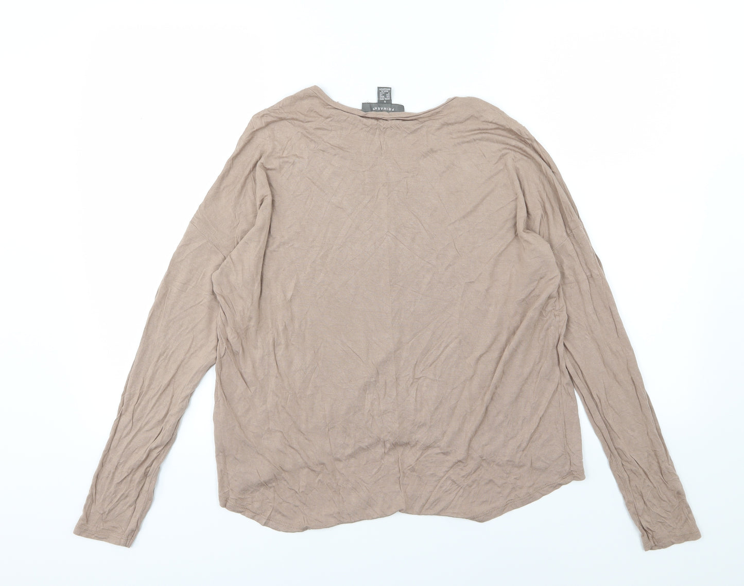 Primark Womens Beige   Basic T-Shirt Size S