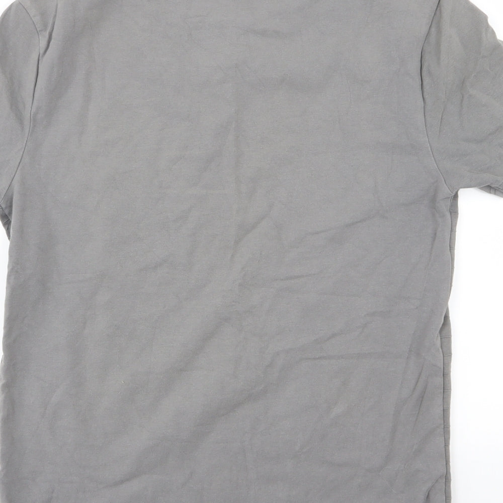 River Island Mens Grey  Jersey  T-Shirt Size M  - Muscle Fit