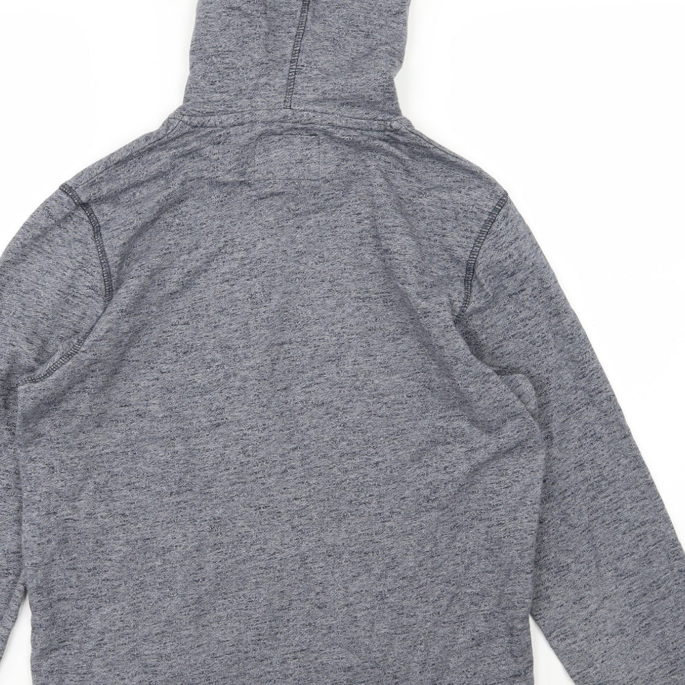 JACK & JONES Mens Blue  Jersey Pullover Hoodie Size M
