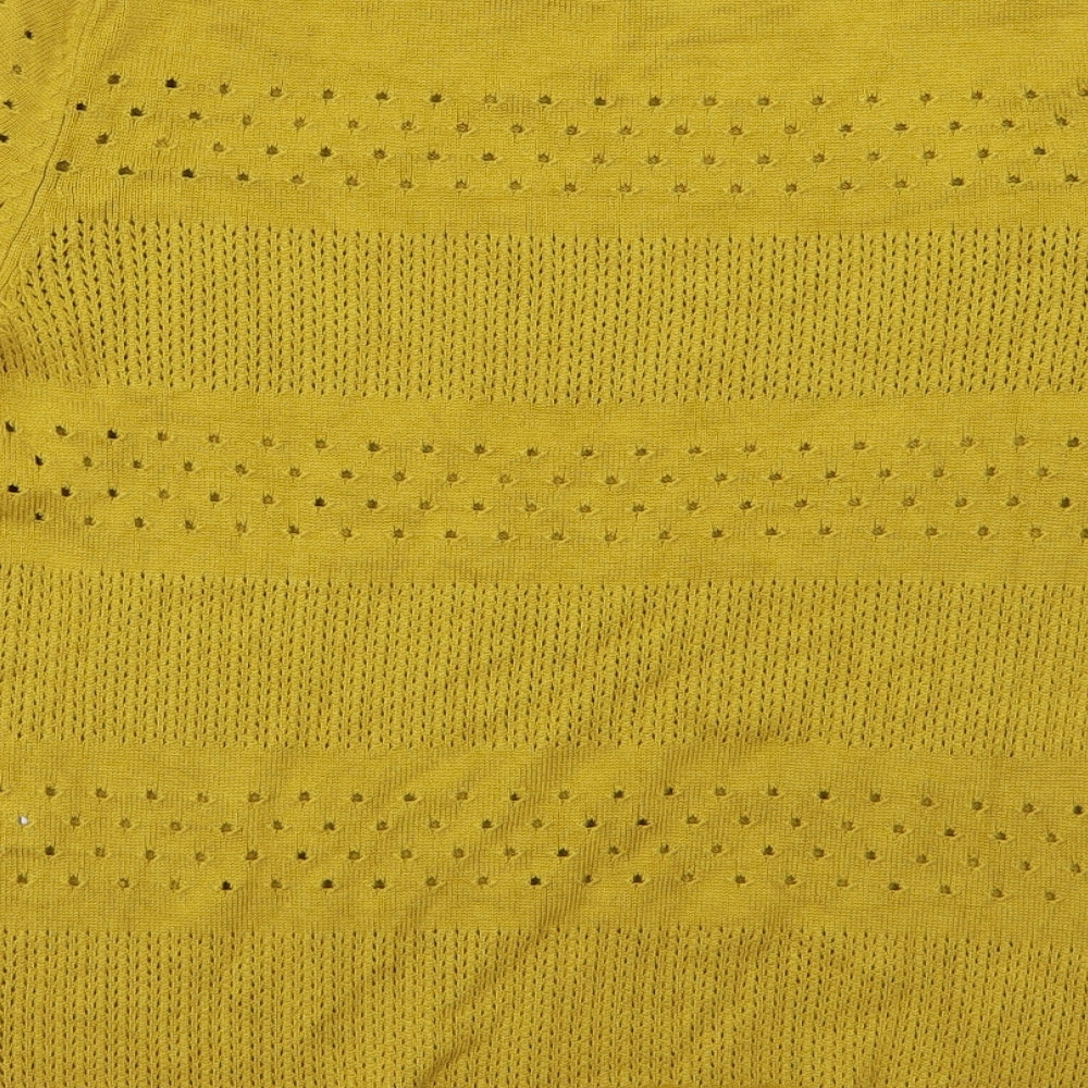 TU Womens Green  Knit Pullover Jumper Size 12