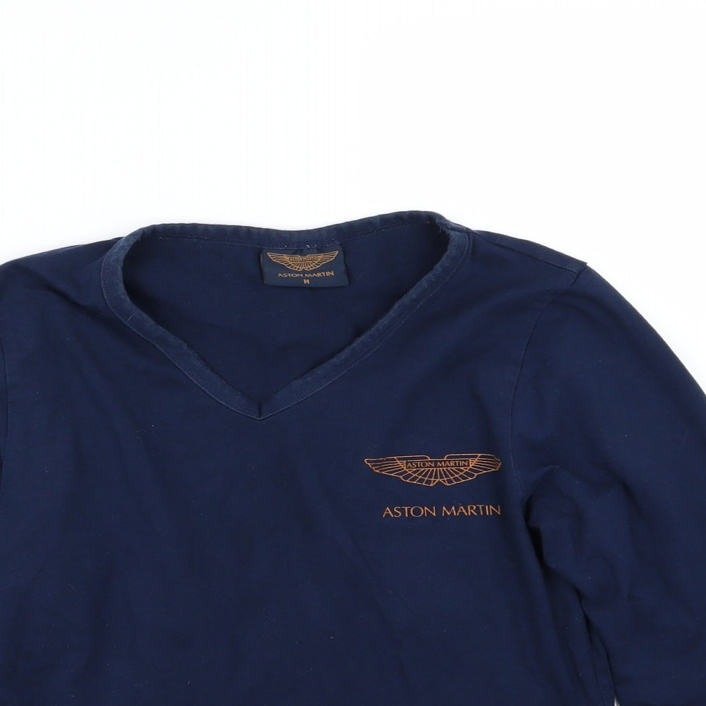 Aston Martin Womens Blue  Jersey Basic T-Shirt Size M