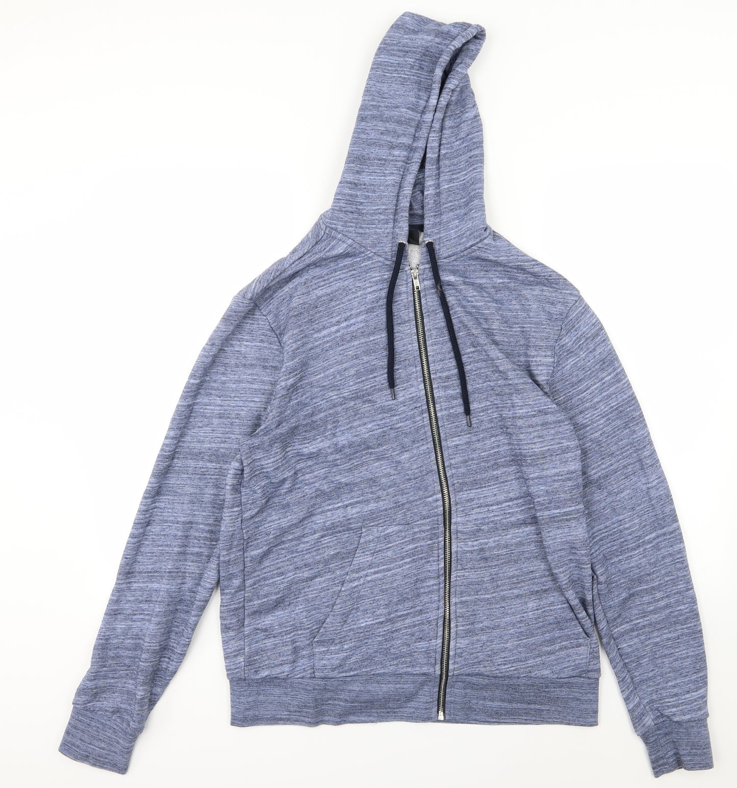 H&M Mens Blue  Jersey Full Zip Hoodie Size M