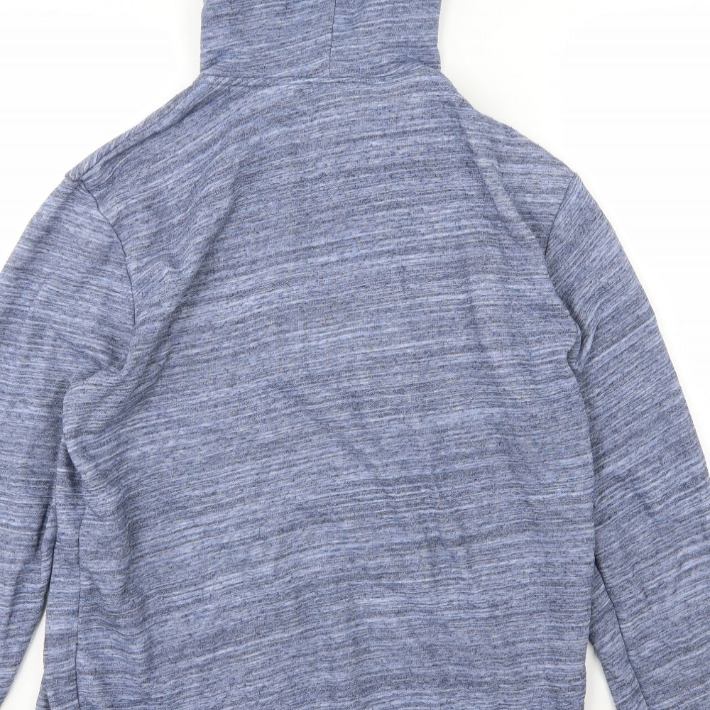 H&M Mens Blue  Jersey Full Zip Hoodie Size M