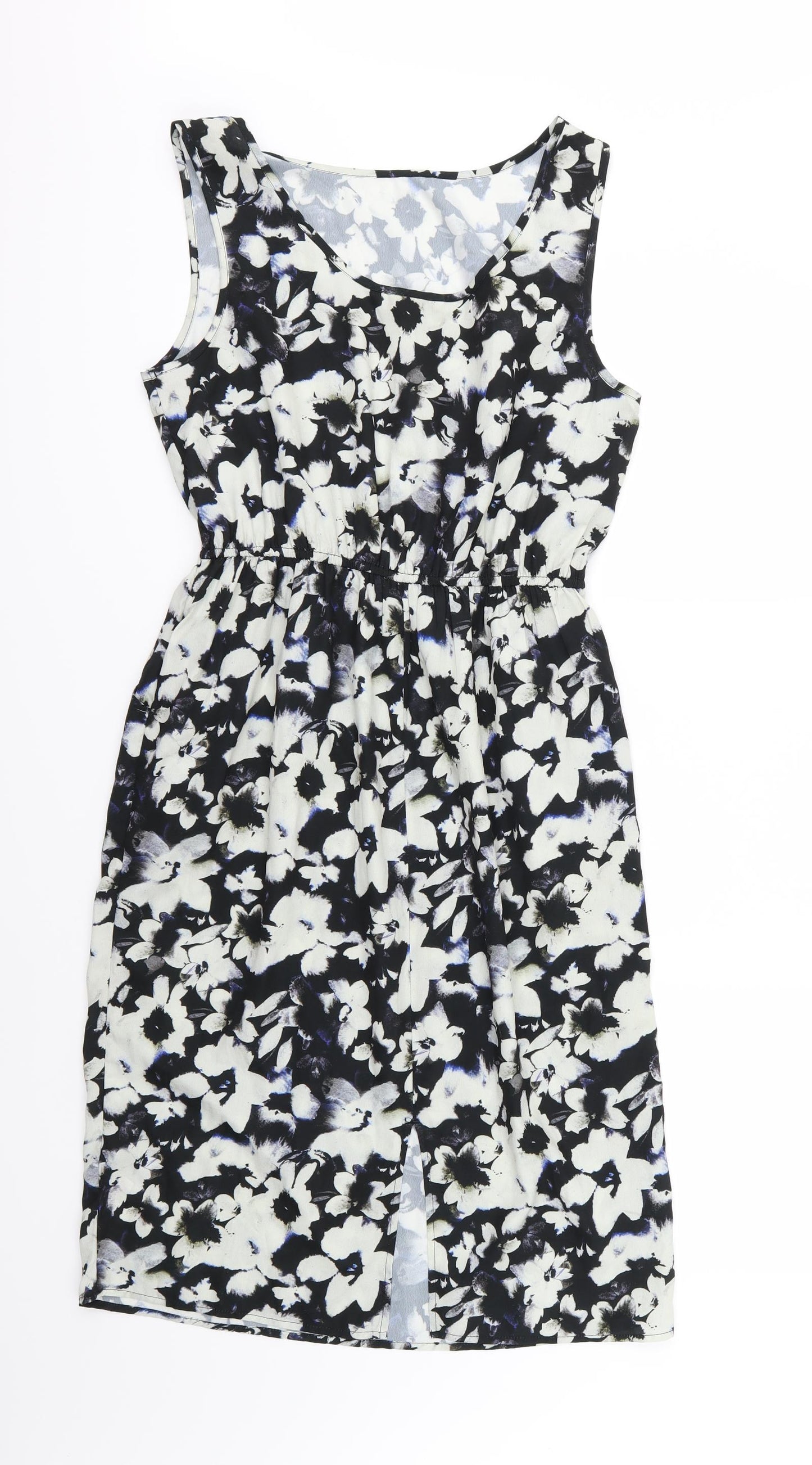 Peacocks Womens Multicoloured Floral Chiffon A-Line  Size 10