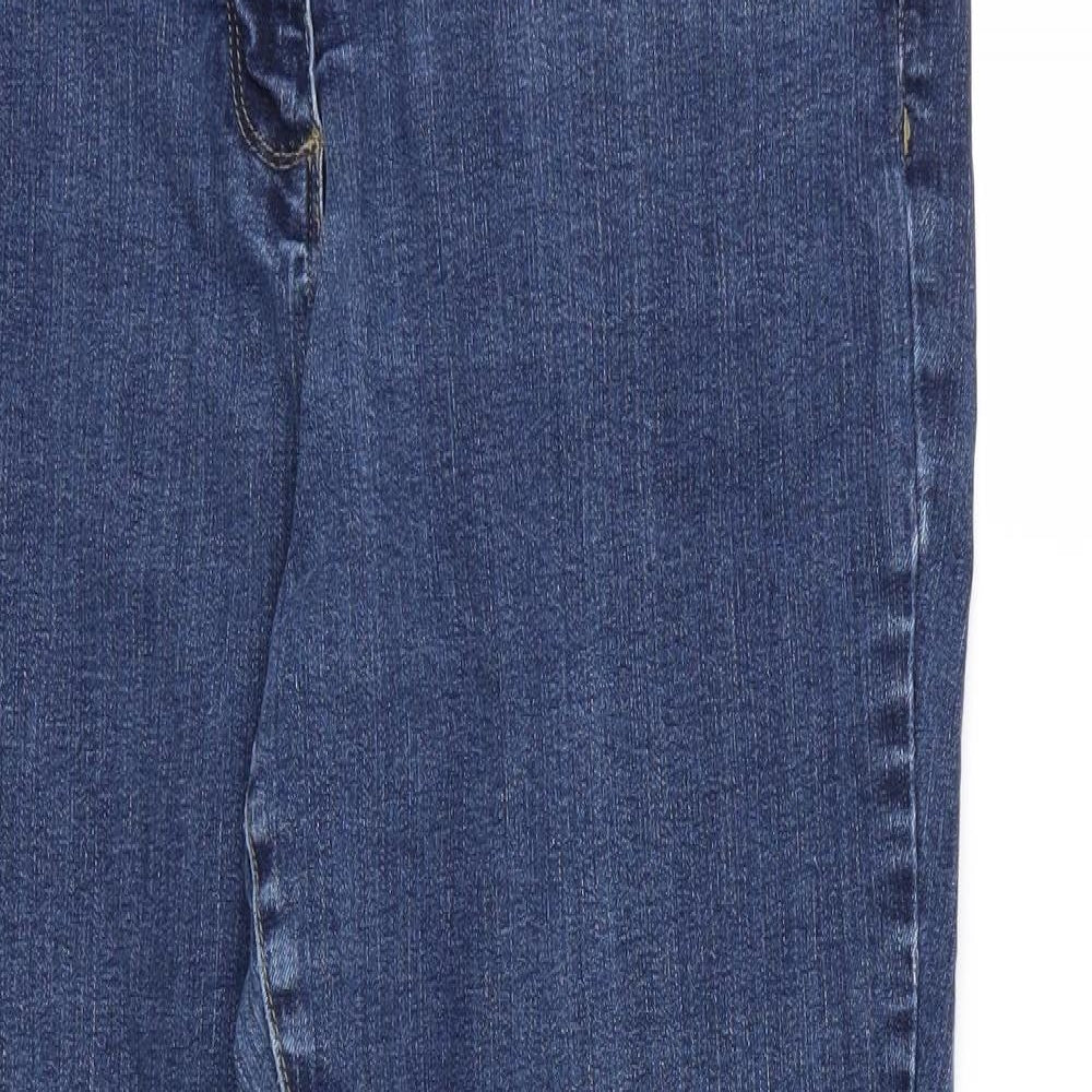 TU Womens Blue  Denim Straight Jeans Size 16 L26 in - short Leg