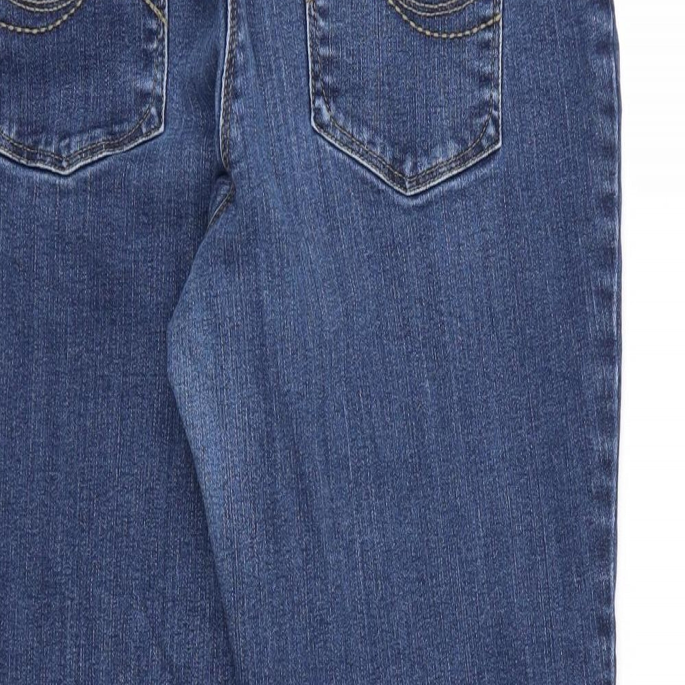 TU Womens Blue  Denim Straight Jeans Size 16 L26 in - short Leg