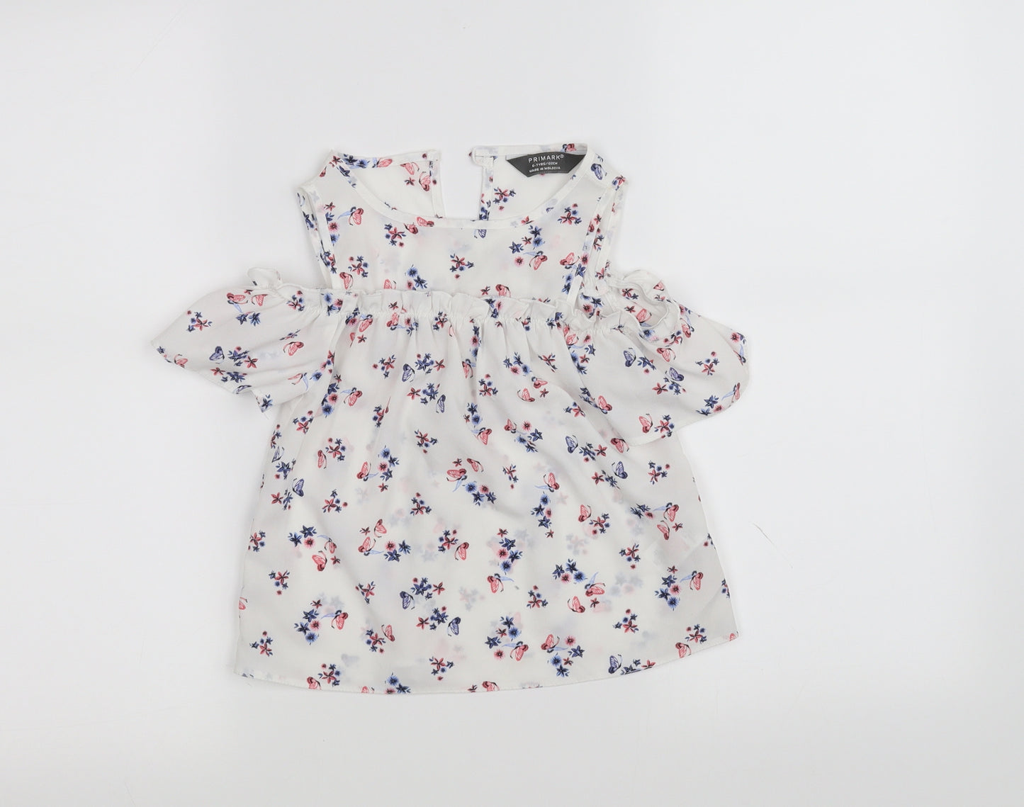Primark Girls Silver   Camisole Blouse Size 6-7 Years