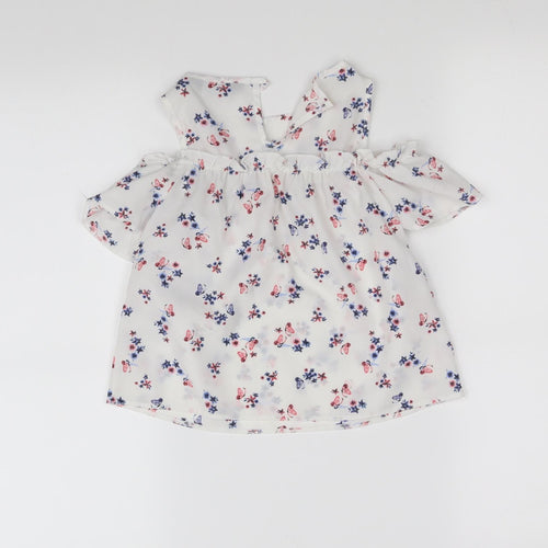 Primark Girls Silver   Camisole Blouse Size 6-7 Years
