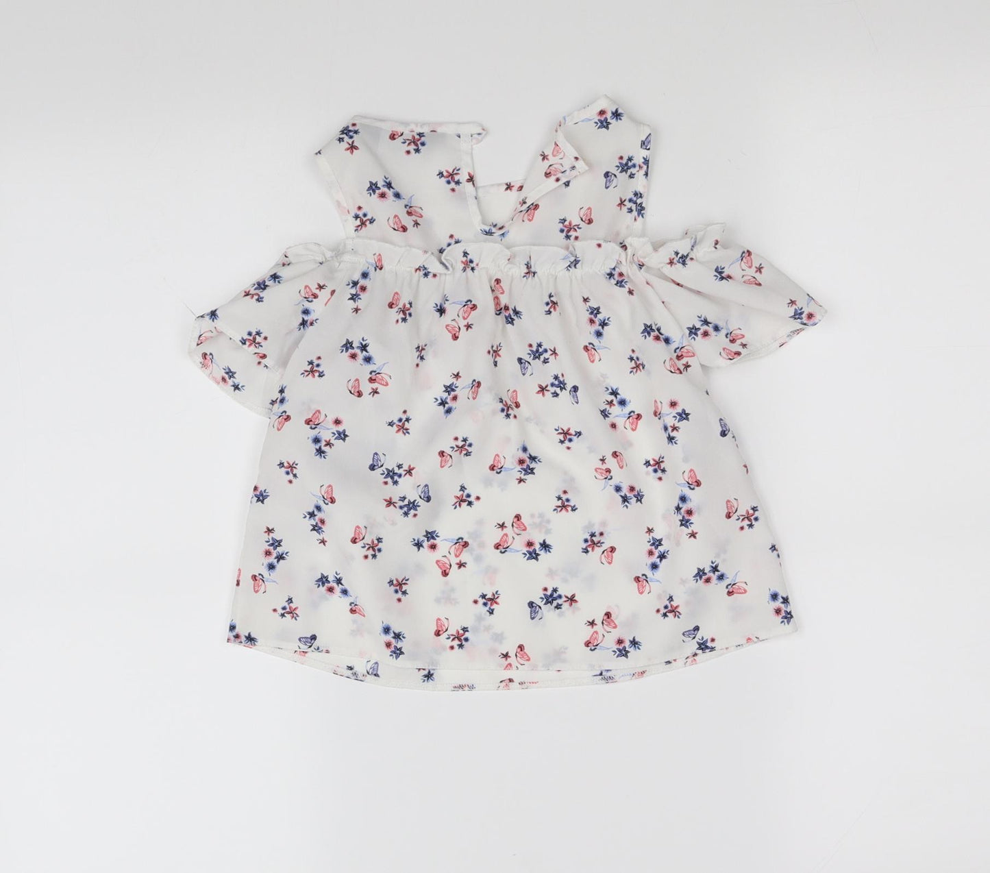 Primark Girls Silver   Camisole Blouse Size 6-7 Years