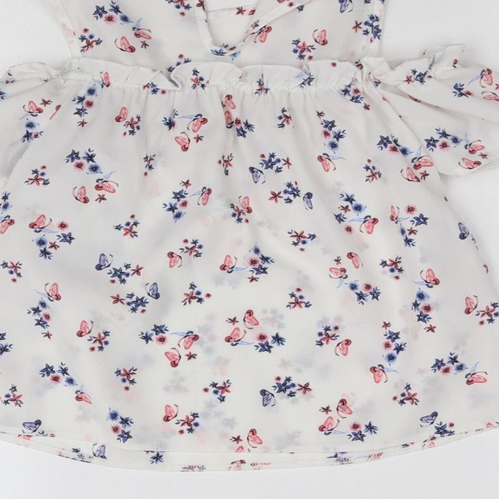 Primark Girls Silver   Camisole Blouse Size 6-7 Years