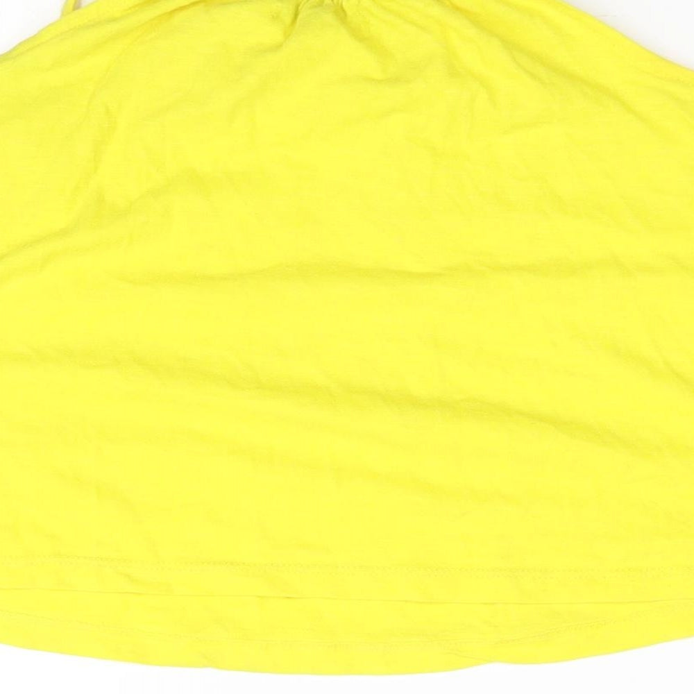 M&S  Girls Yellow   Basic T-Shirt Size 5-6 Years