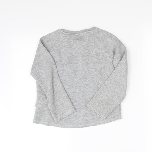 Emoji Girls Grey   Pullover Jumper Size 5 Years