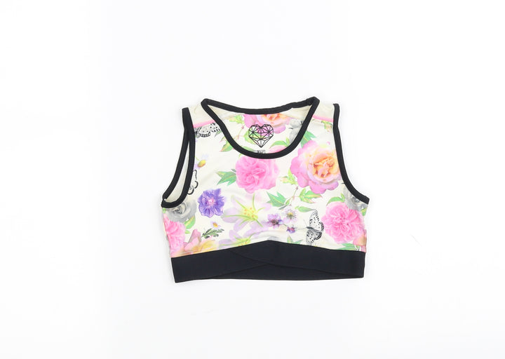 F&F Girls White   Basic Tank Size 6-7 Years