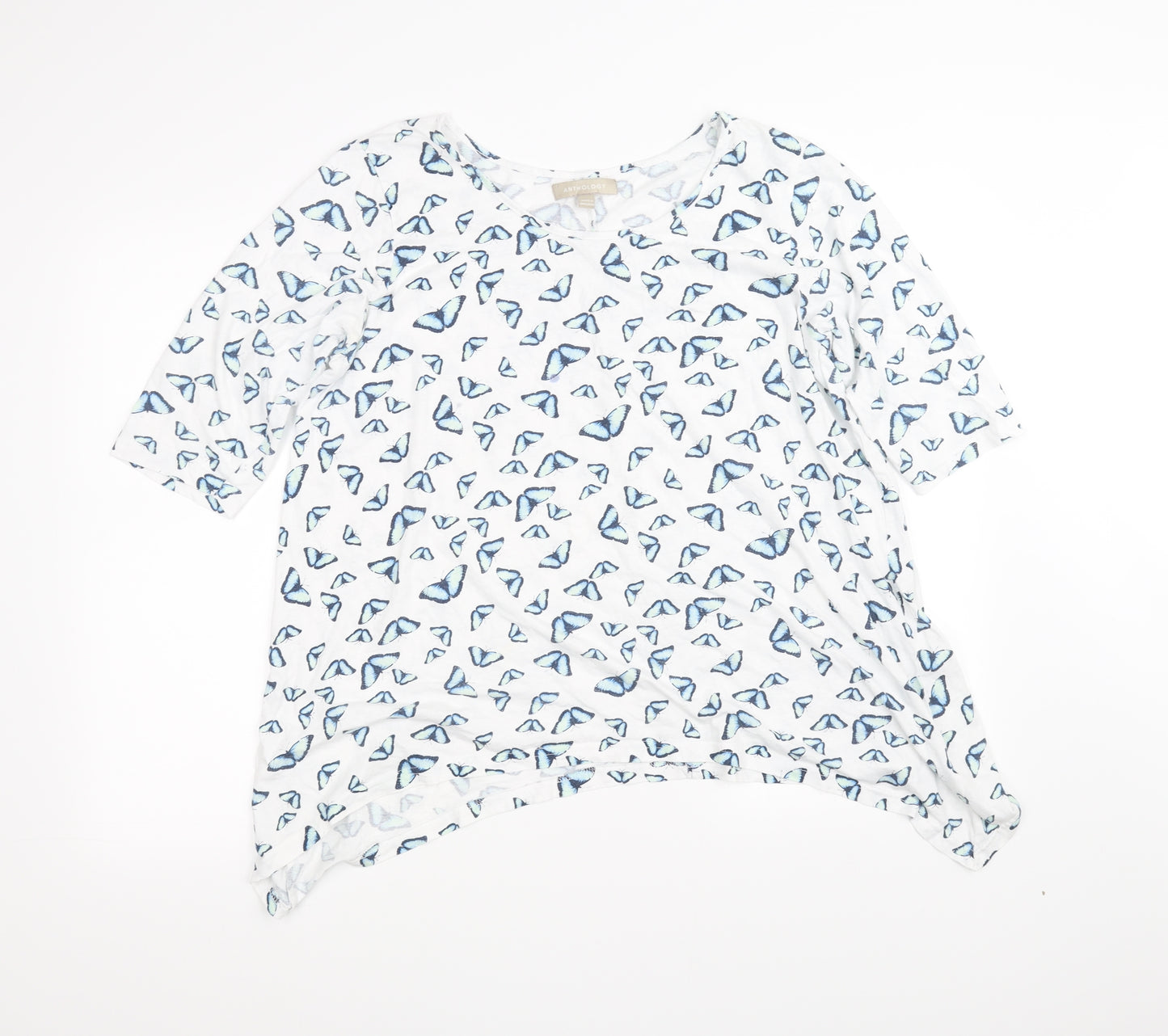 antholgy Womens White   Basic Button-Up Size 16