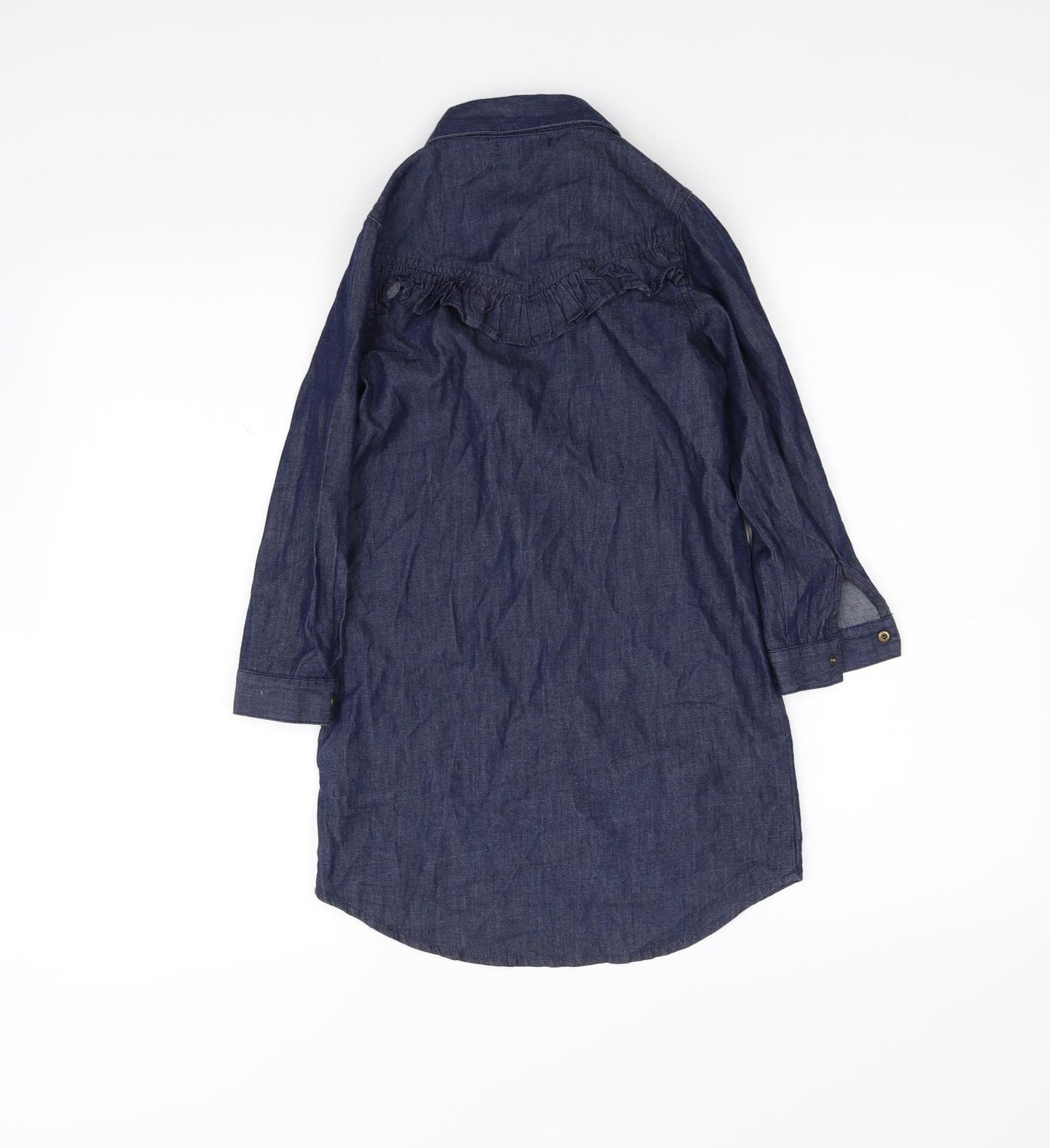 bluezoo Girls Blue   Basic Button-Up Size 7 Years