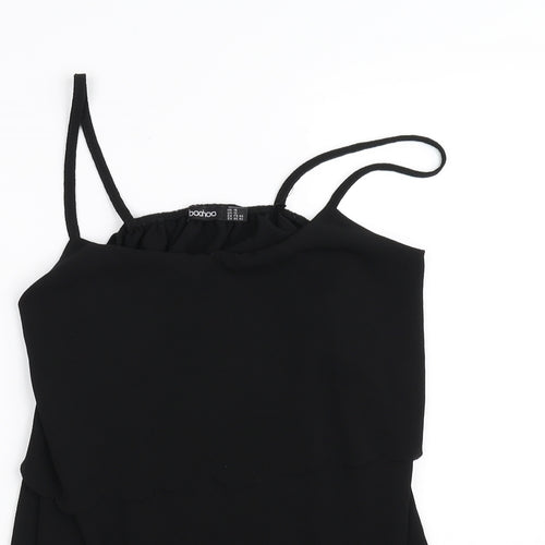 Boohoo Womens Black   Basic Blouse Size 12