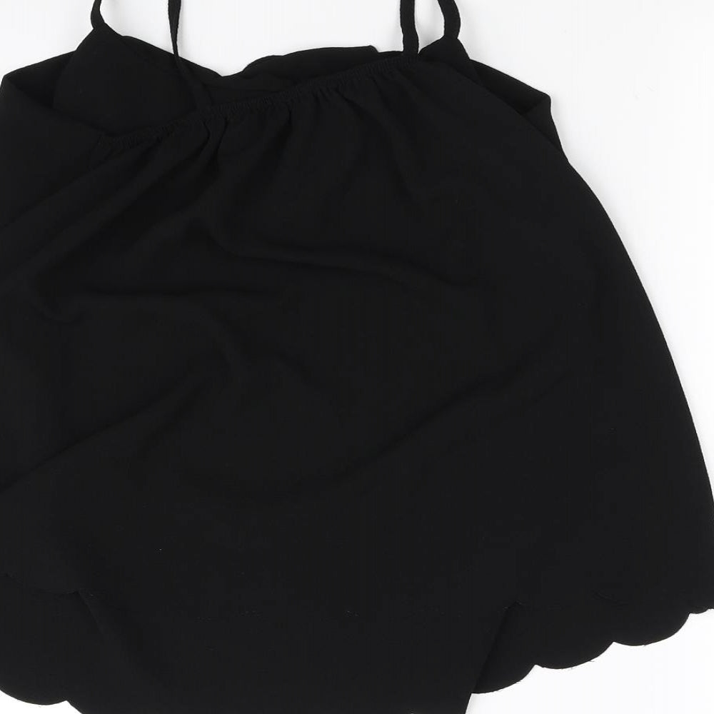 Boohoo Womens Black   Basic Blouse Size 12