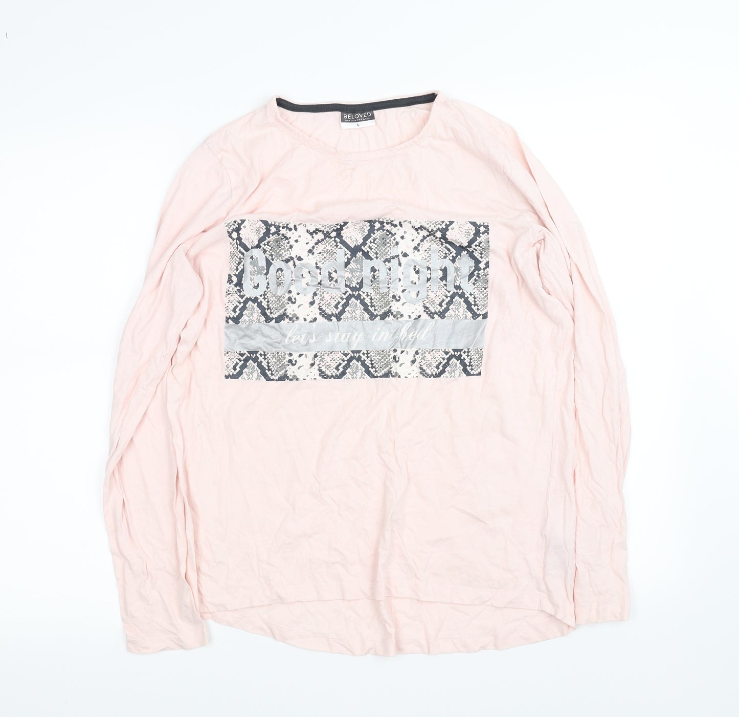 Beloved Womens Pink   Basic T-Shirt Size L