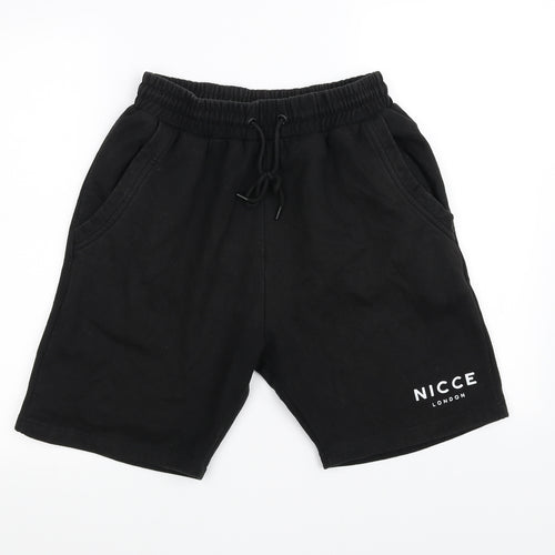 NICCE Mens Black   Sweat Shorts Size M