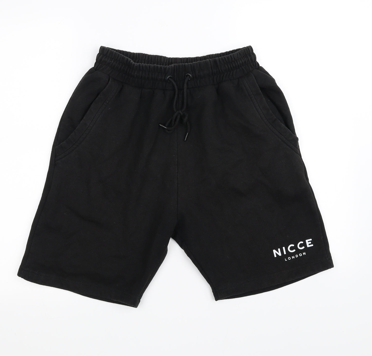 NICCE Mens Black   Sweat Shorts Size M