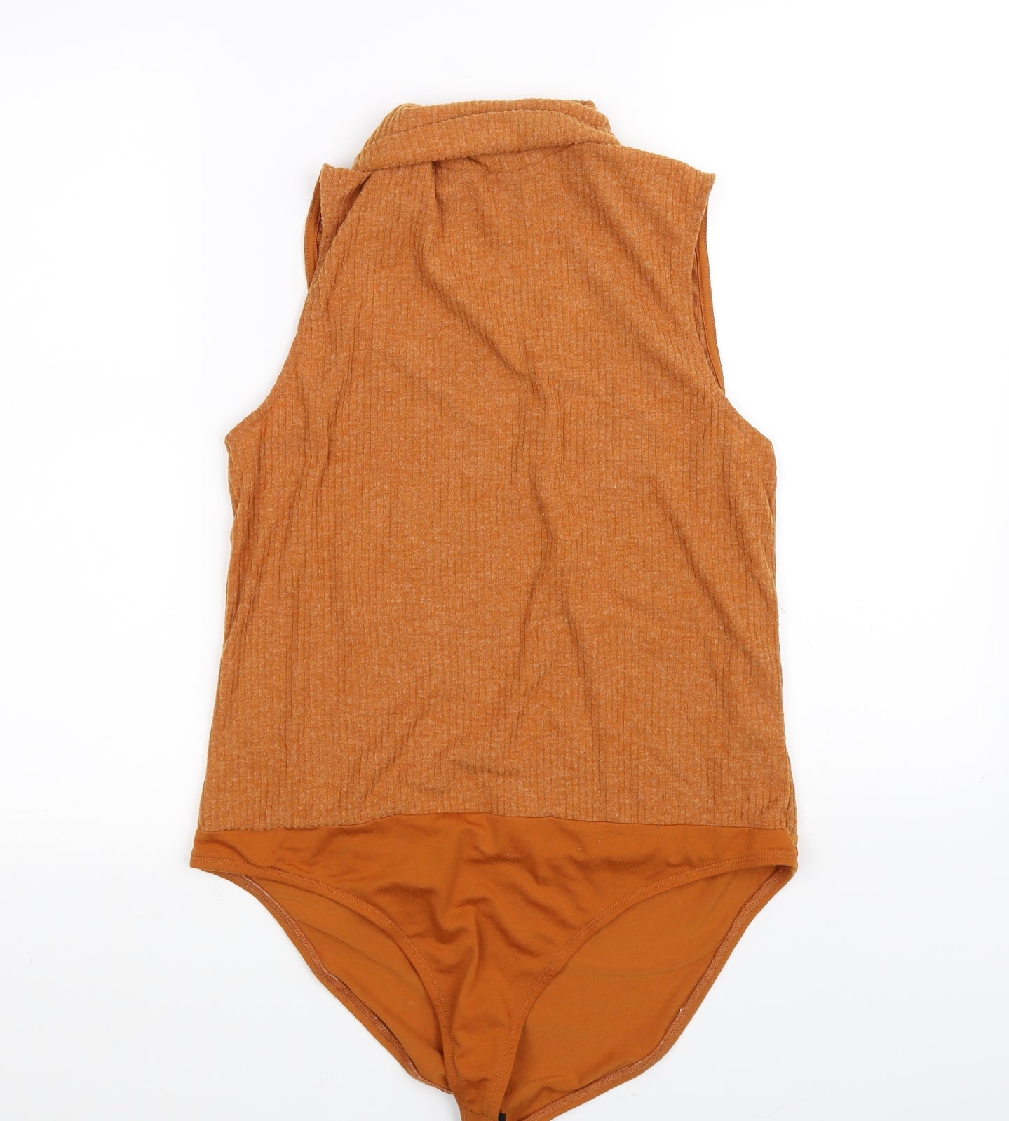 River Island Womens Orange Houndstooth  Basic T-Shirt Size 16