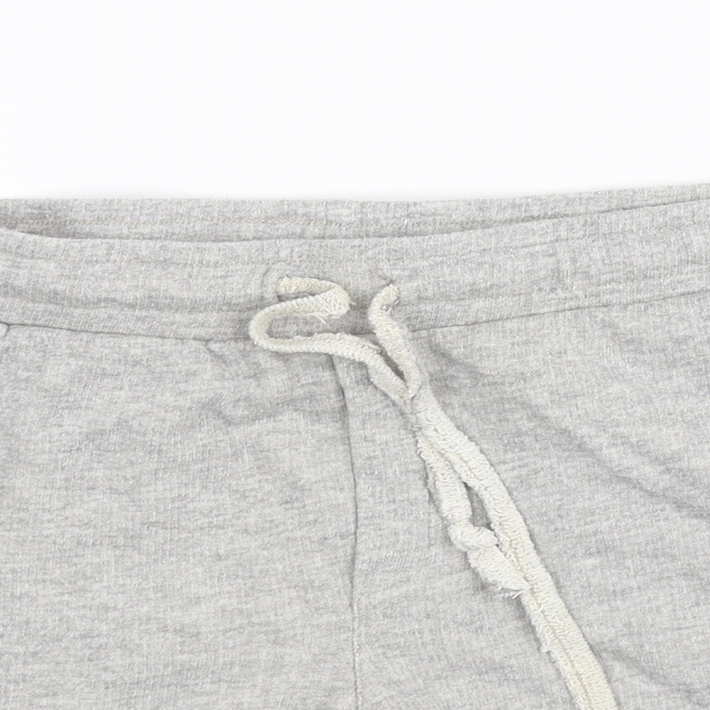Boohoo Womens Grey   Cut-Off Shorts Size M