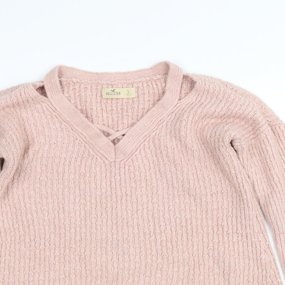 holiester Womens Pink   Pullover Jumper Size S