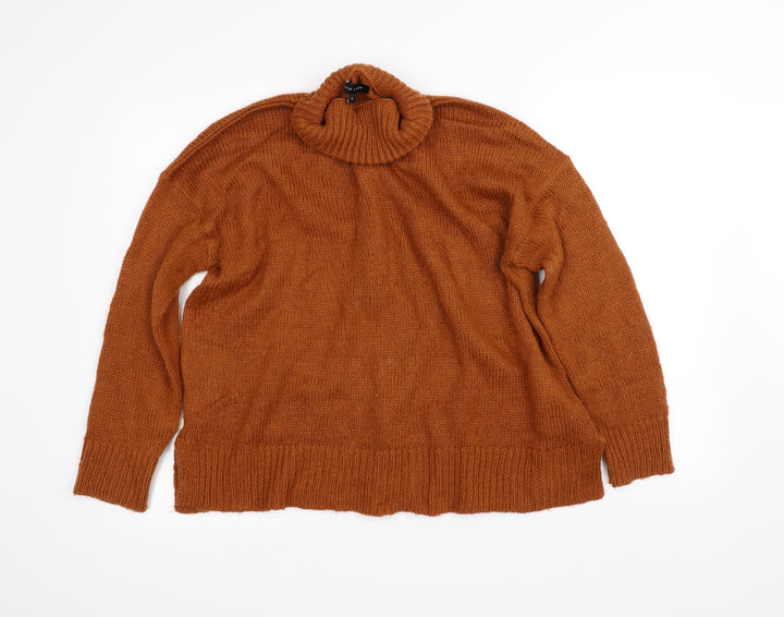 New Look Womens Orange   Pullover Jumper Size L