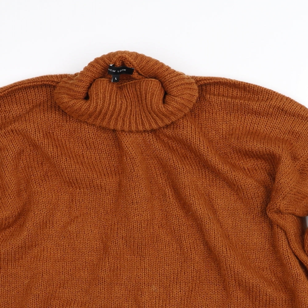 New Look Womens Orange   Pullover Jumper Size L