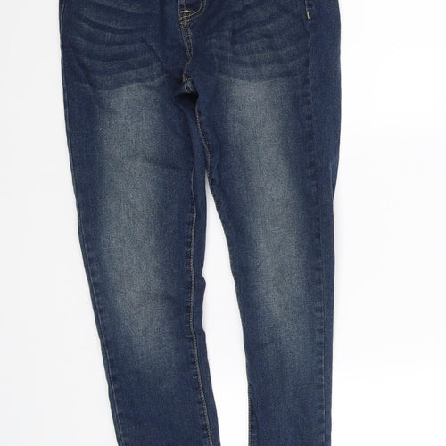 Boohoo Womens Blue   Straight Jeans Size 30 in L30 in