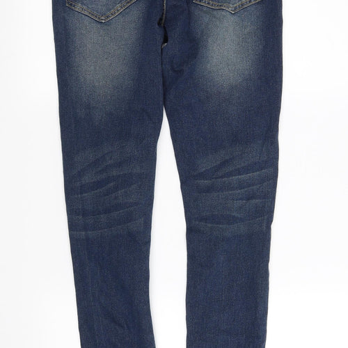 Boohoo Womens Blue   Straight Jeans Size 30 in L30 in
