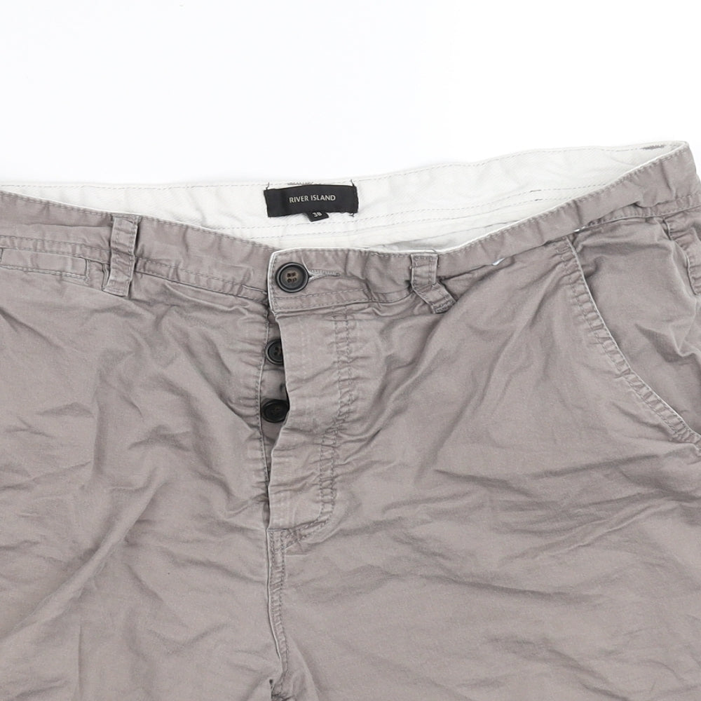 River Island Mens Brown   Cargo Shorts Size 38 in