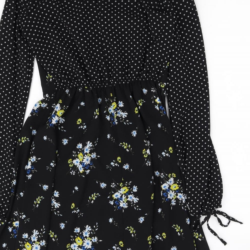 Miss Selfride Womens Black   Fit & Flare  Size 6