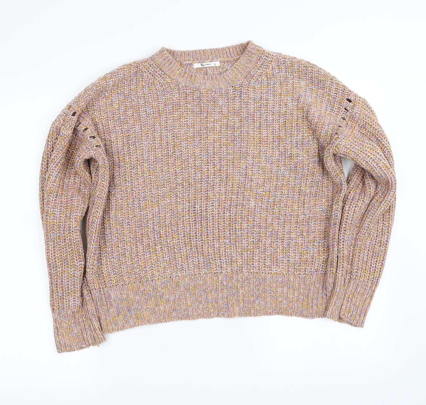 tu woman  Womens Beige   Pullover Sweatshirt Size 12