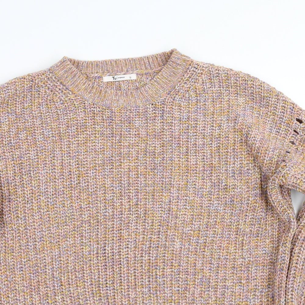 tu woman  Womens Beige   Pullover Sweatshirt Size 12