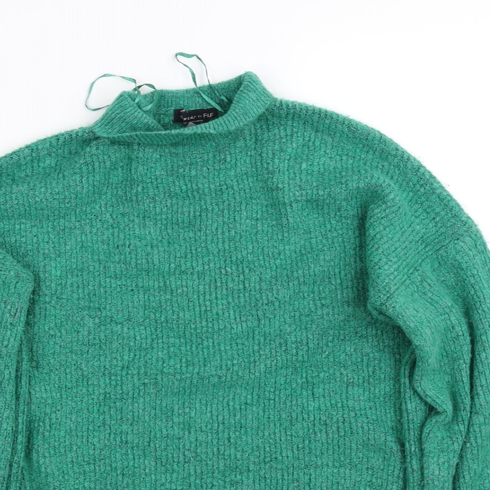 F&F Womens Green   Pullover Jumper Size 14