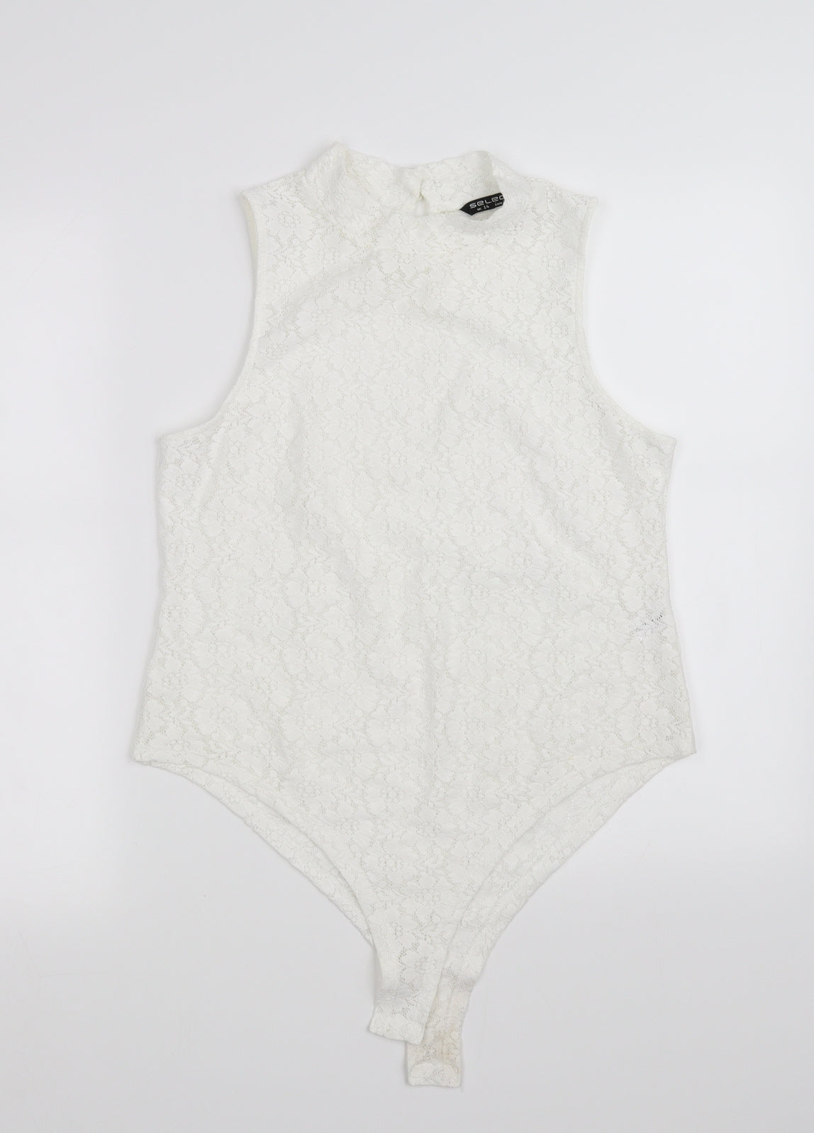 Select Womens White   Basic Tank Size 14