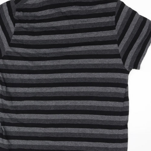 lee cooper  Mens Grey Striped   Polo Size XL