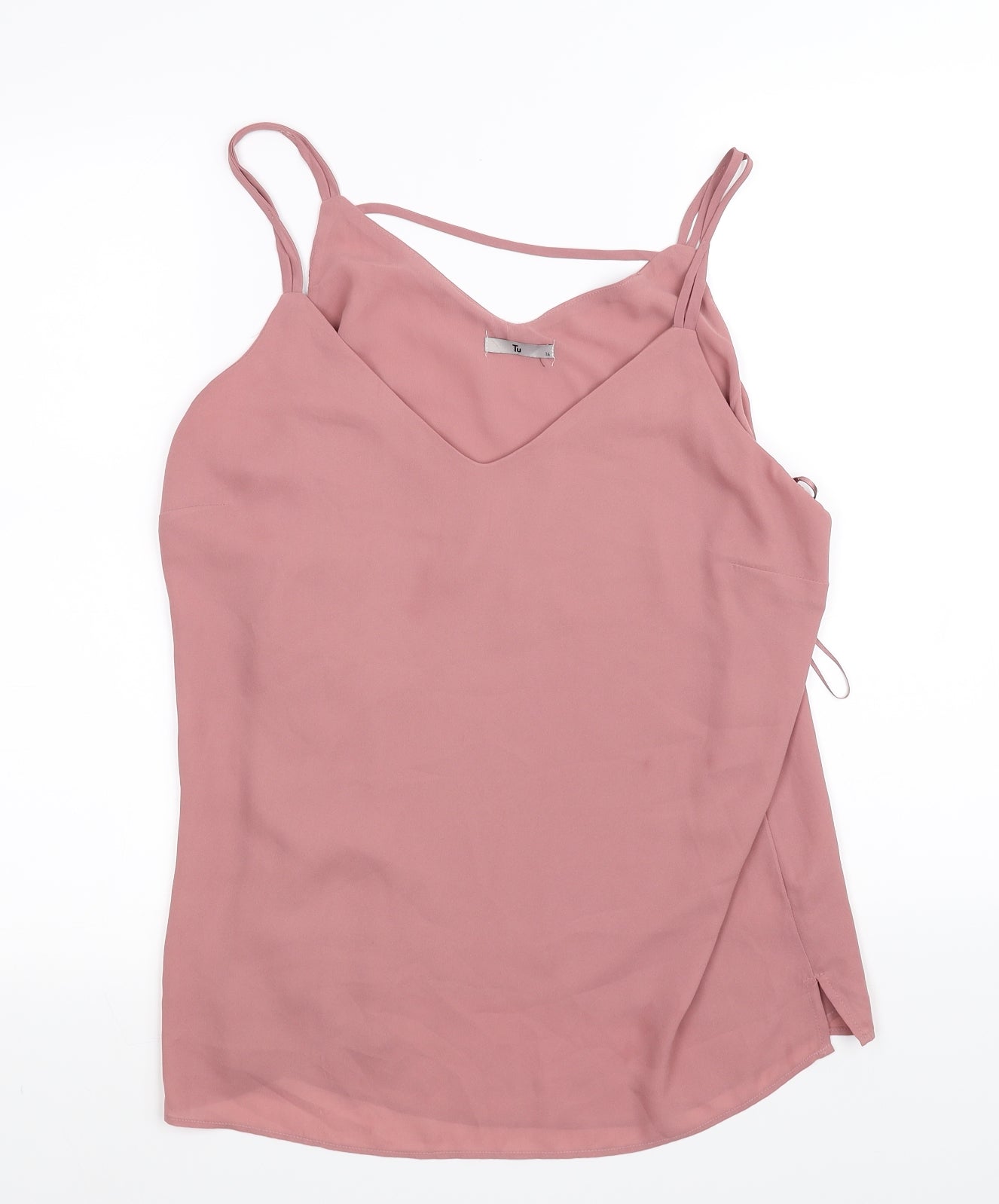 TU Womens Orange   Basic Blouse Size 16